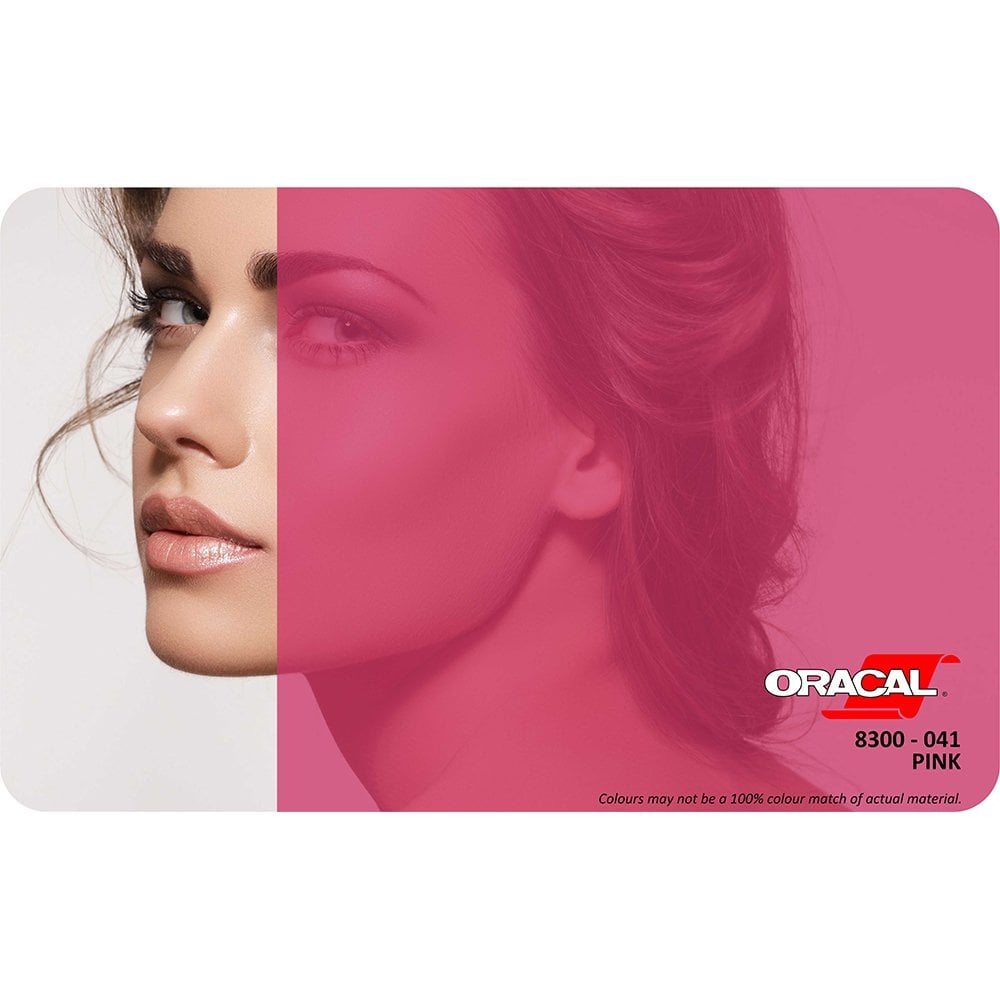 Oracal 8300 Seri Transparan Folyo (1.26x50 m) 041 - Pembe